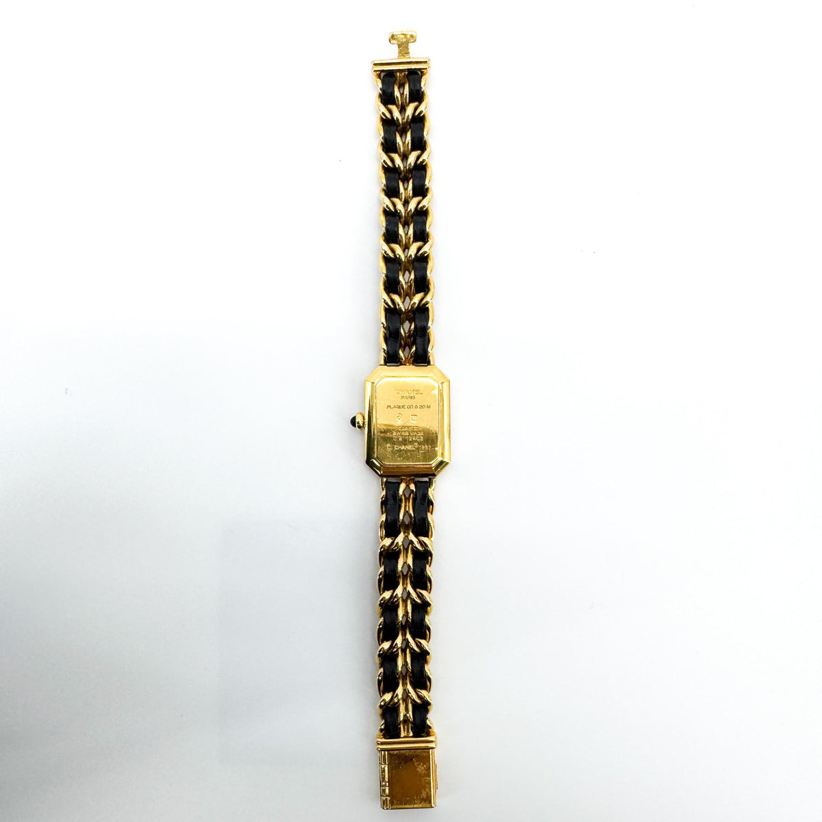 Chanel Première M Gold Black Watch