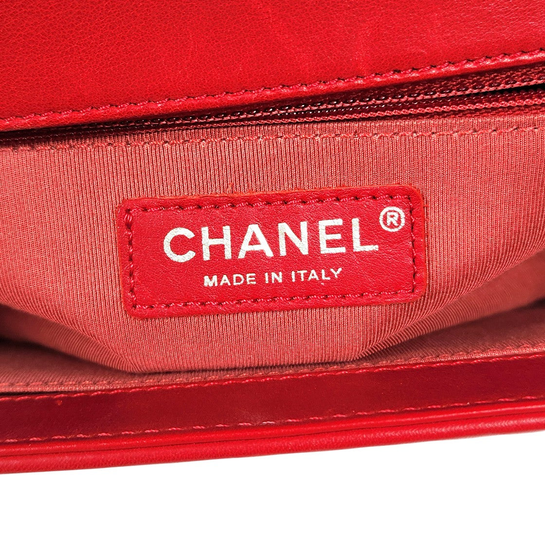 Chanel Large Red Boy Shoulder Bag