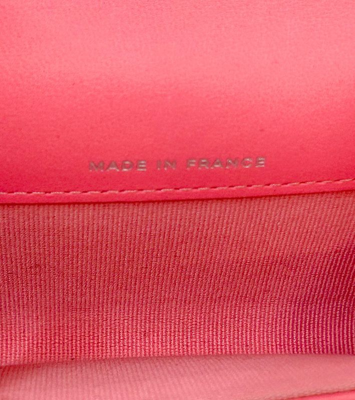 Chanel Pink Flap Card Wallet