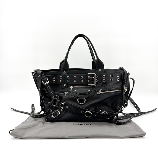 Sac cabas Balenciaga EMO grand format noir