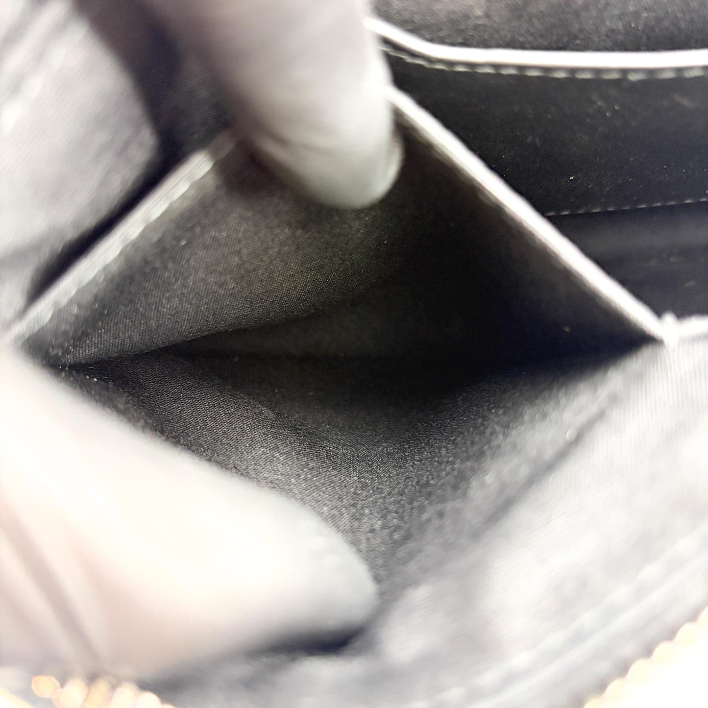 Dior Oblique Zipper Pouch Beige Black