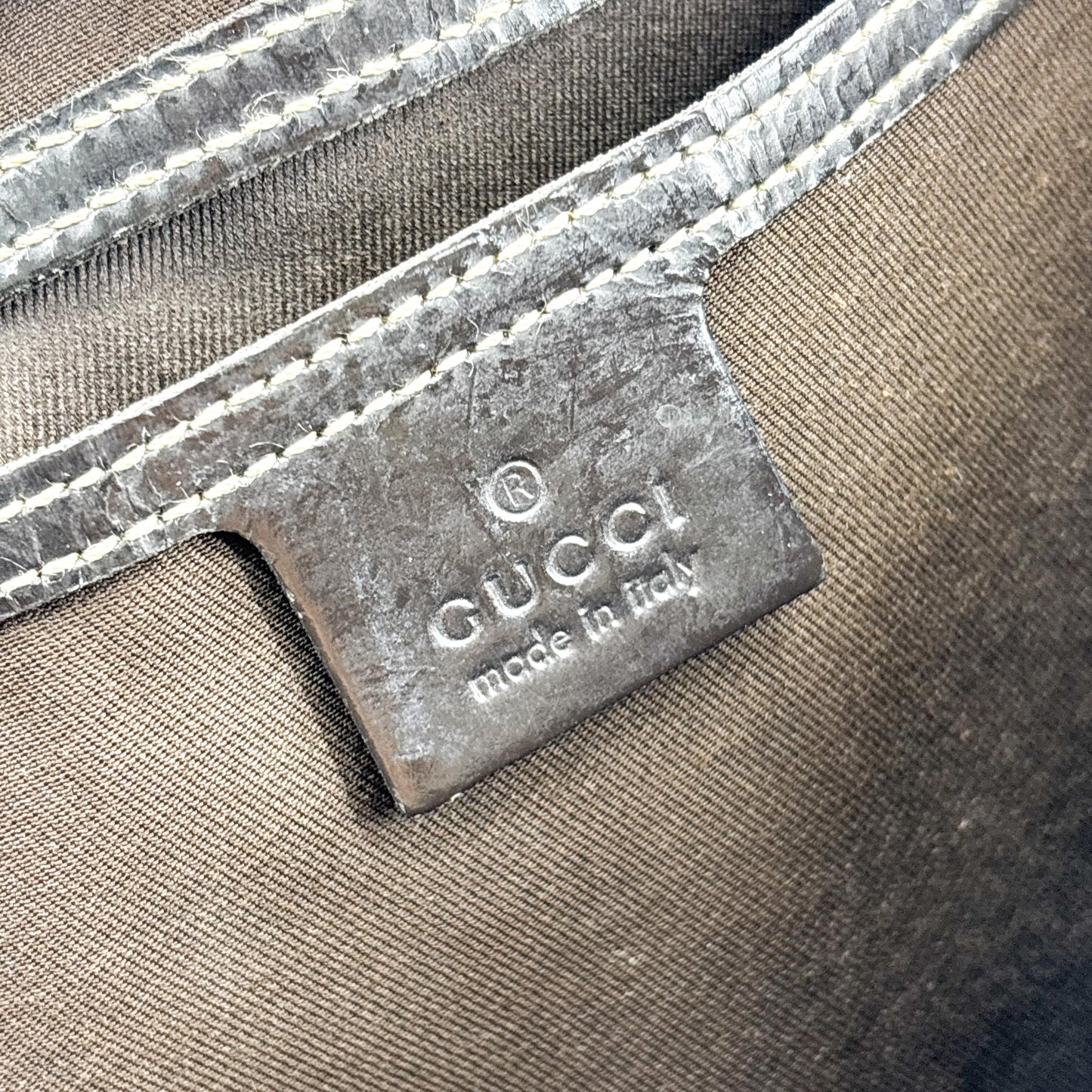Gucci GG Supreme Joy Tote Bag Dark Brown