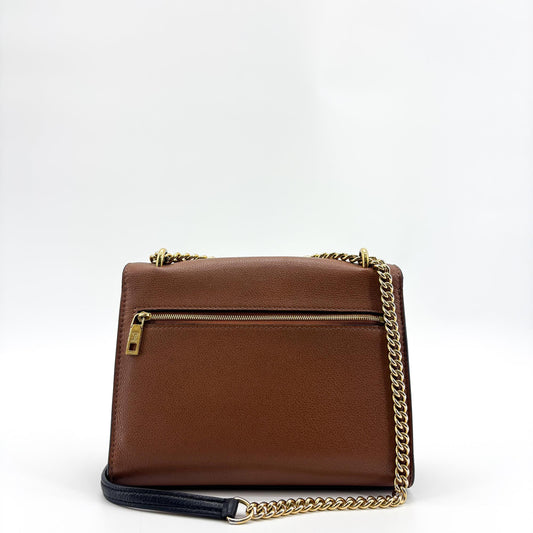 Louis Vuitton My Lock Me Chain Shoulder Bag Brown Beige