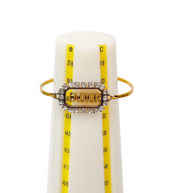 Dior Cubic Z Dior Gold Bangle Bracelet