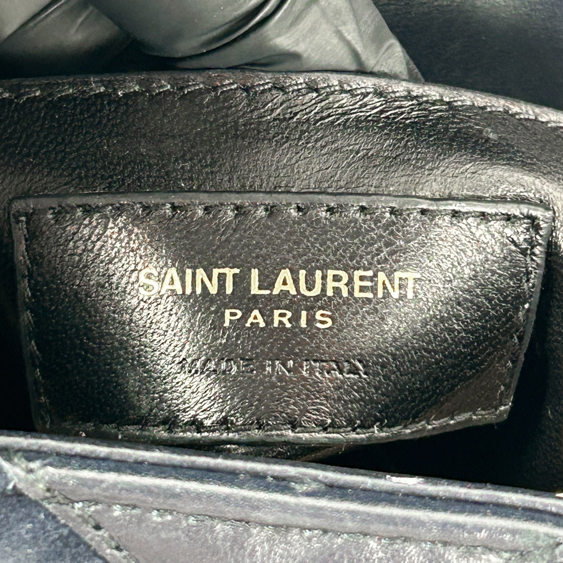 Saint Laurent Navy Medium College Bag