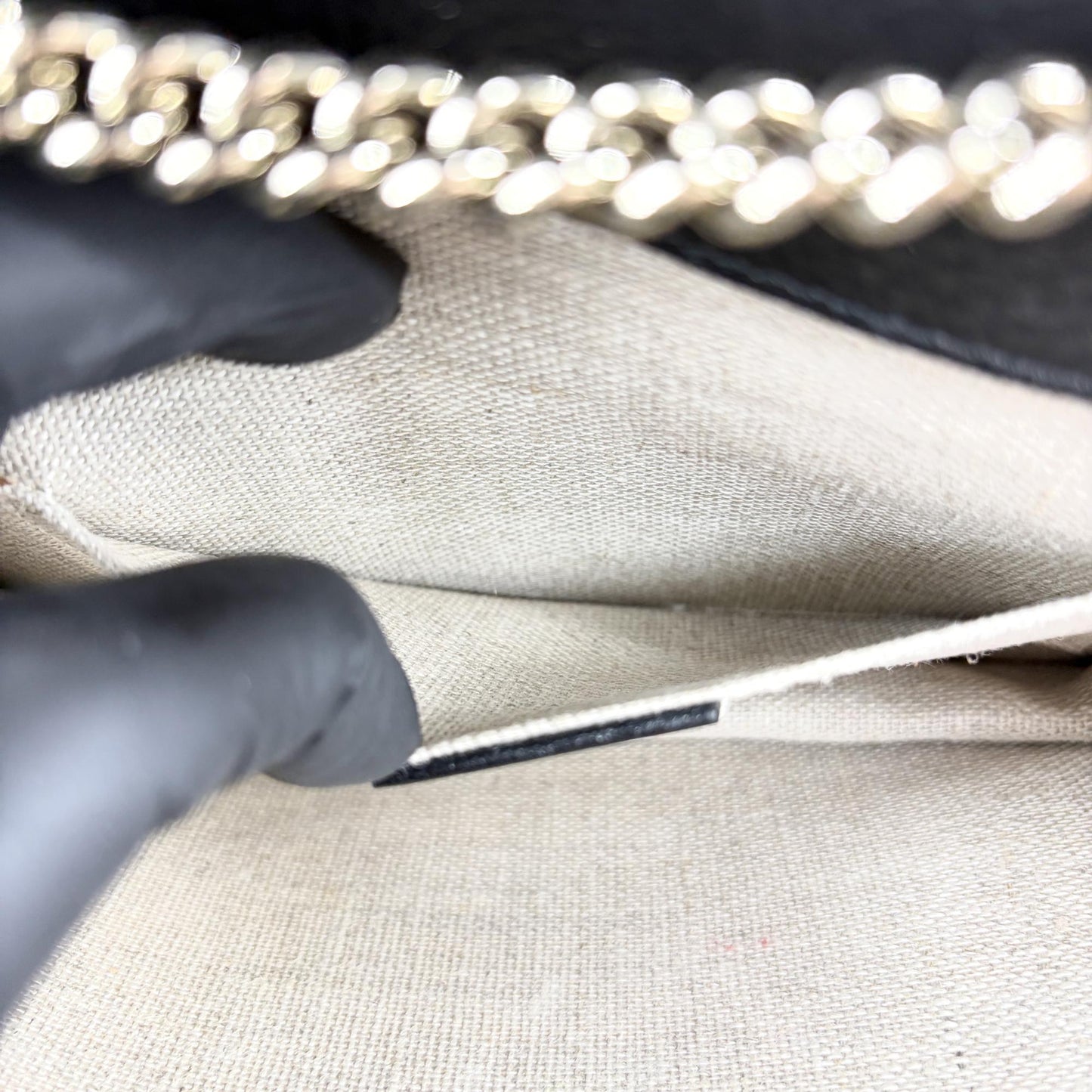 Gucci Interlocking G Small Shoulder Bag Black
