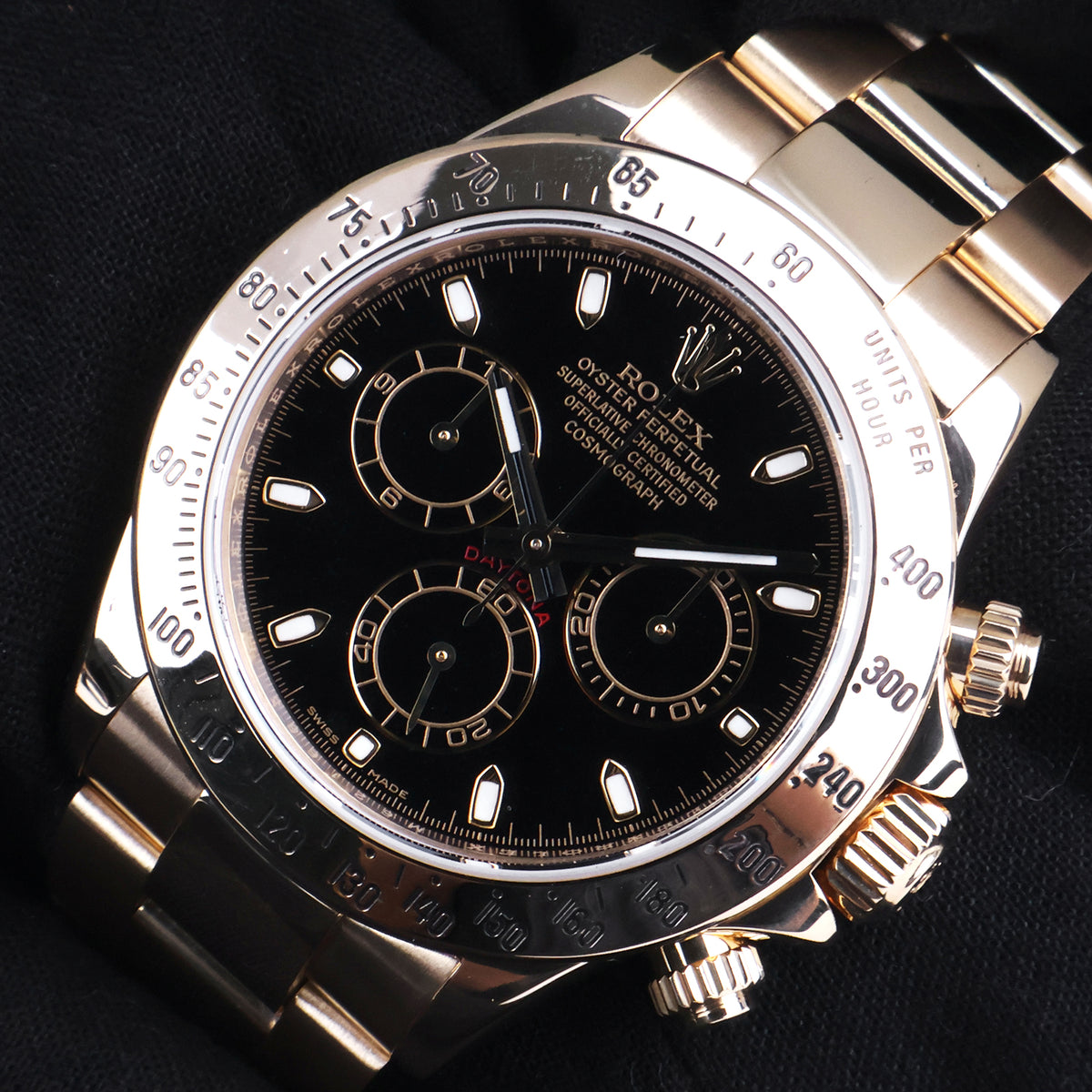 Rolex 116528 Daytona Chronograph Automatic Gold Watch