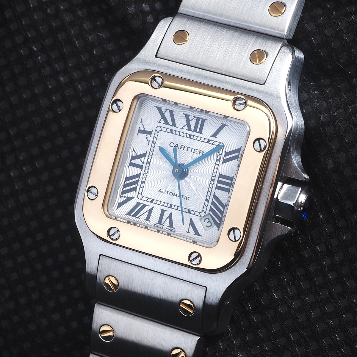 Cartier W20057C4 Santos Galbe Automatic Two-Tone Small Watch
