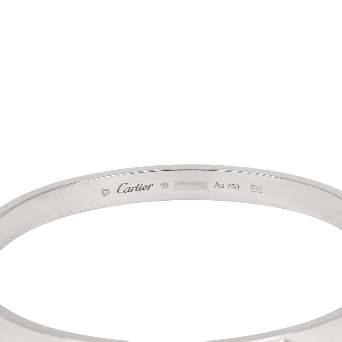 Cartier CRB6067616 White Gold Classic Love Bracelet