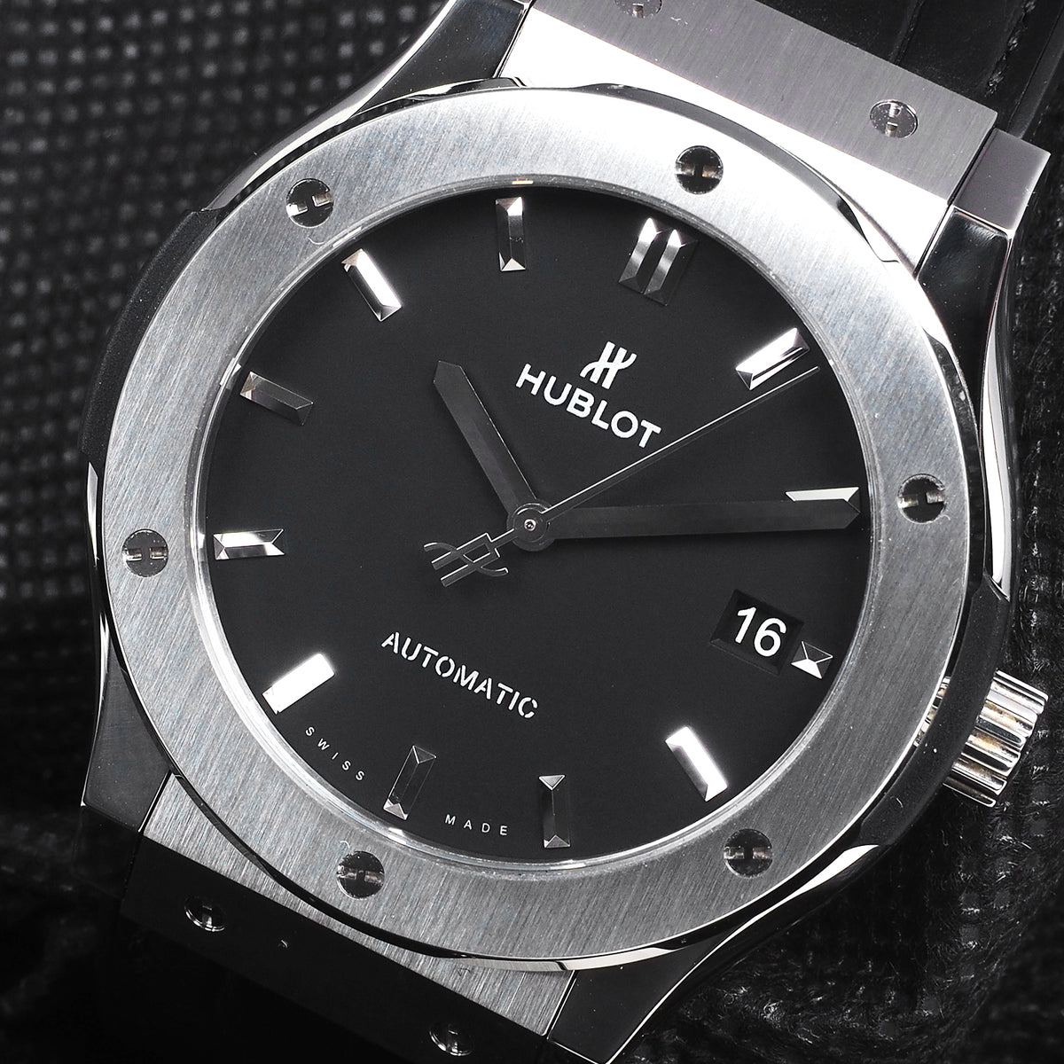 Hublot 542.NX.1171.RX Classic Fusion Leather Band Watch