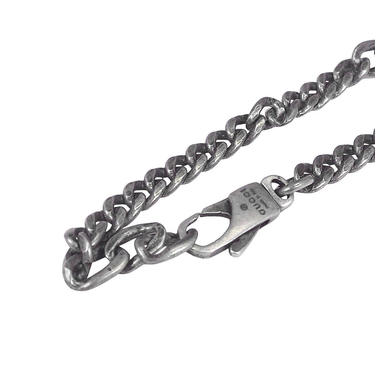 Gucci 678714 Silver Enamel Vintage Necklace