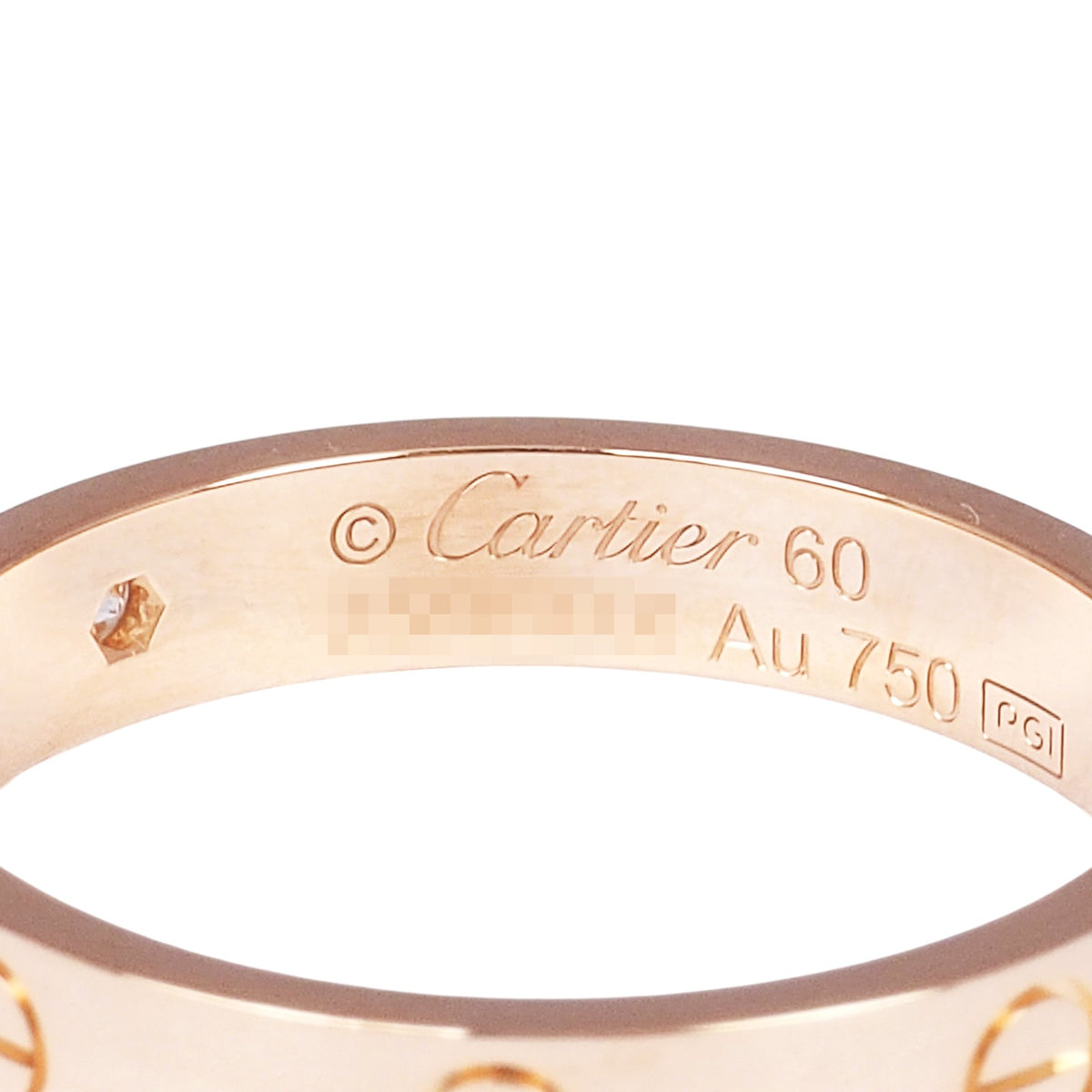 Cartier B4050700 Rose Gold Love Small Diamond Ring