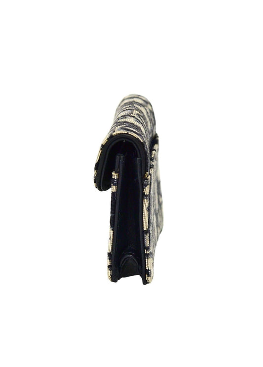 Dior Oblique Saddle Flap Card Holder
