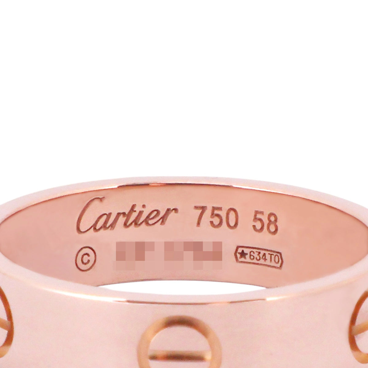 Cartier B4084858 Rose Gold Love Ring