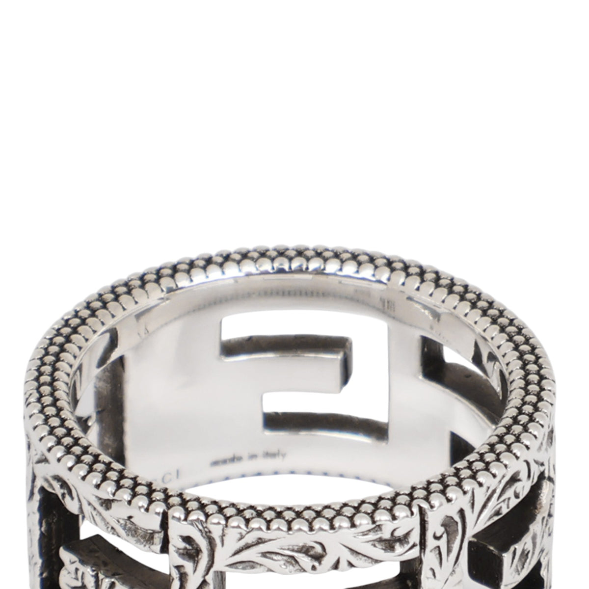 Gucci 551918 Cube G Square Silver Ring