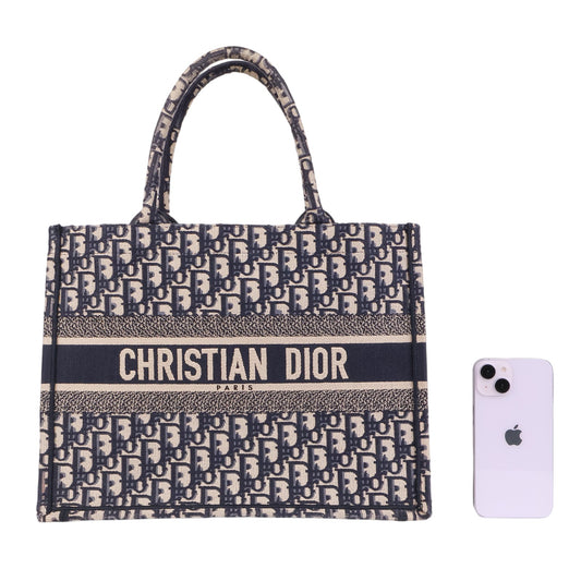 Dior M1296ZRIW Oblique Book Tote Medium Tote Bag