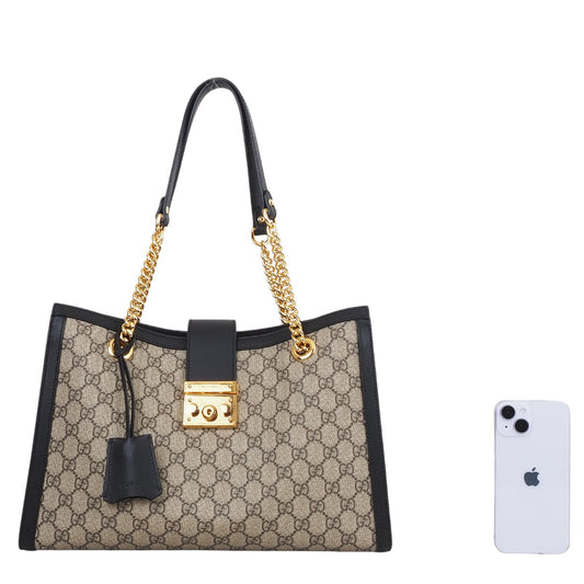 Gucci 479197 Supreme Padlock Medium Shoulder Bag