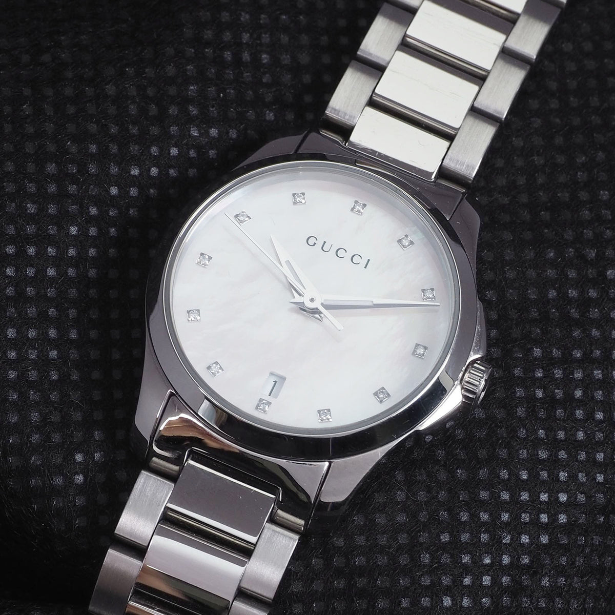 Gucci YA126542 Timeless Diamond Quartz Watch