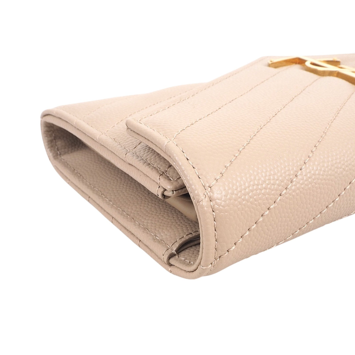 Saint Laurent 372264 Caviar Monogram Long Wallet