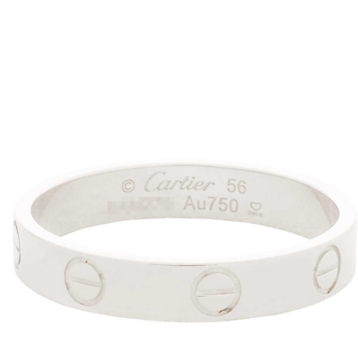 Cartier B4085100 White Gold Love Mini Ring