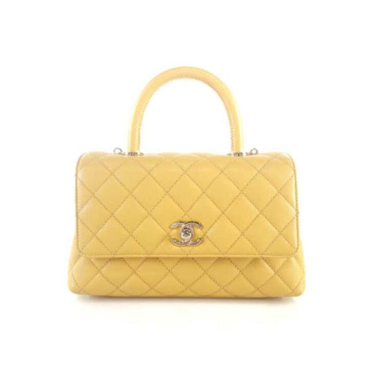 Small Caviar Coco Handle Tote Bag Shoulder Bag 23