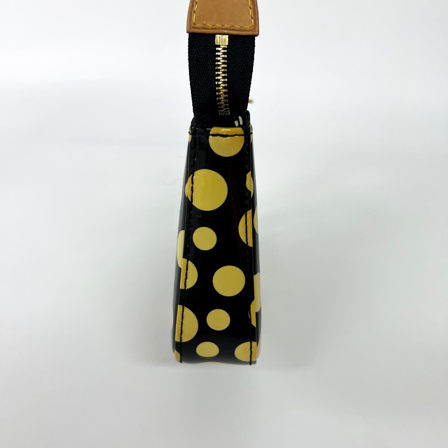 Louis Vuitton x Yayoi Kusama Monogram Vernis Dot Infinity Pochette Accessoires Black Yellow