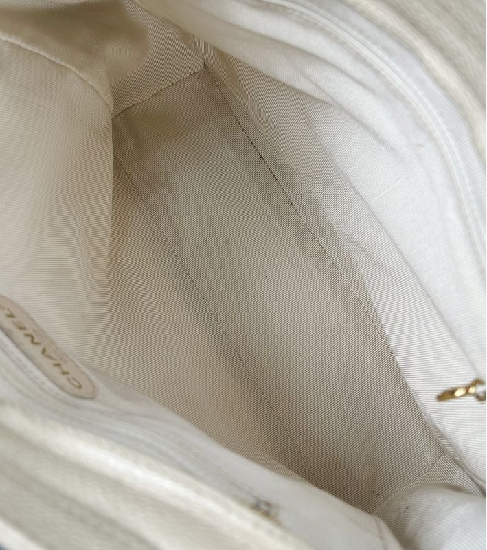 Chanel Beige Triple CC Chain Shoulder Bag