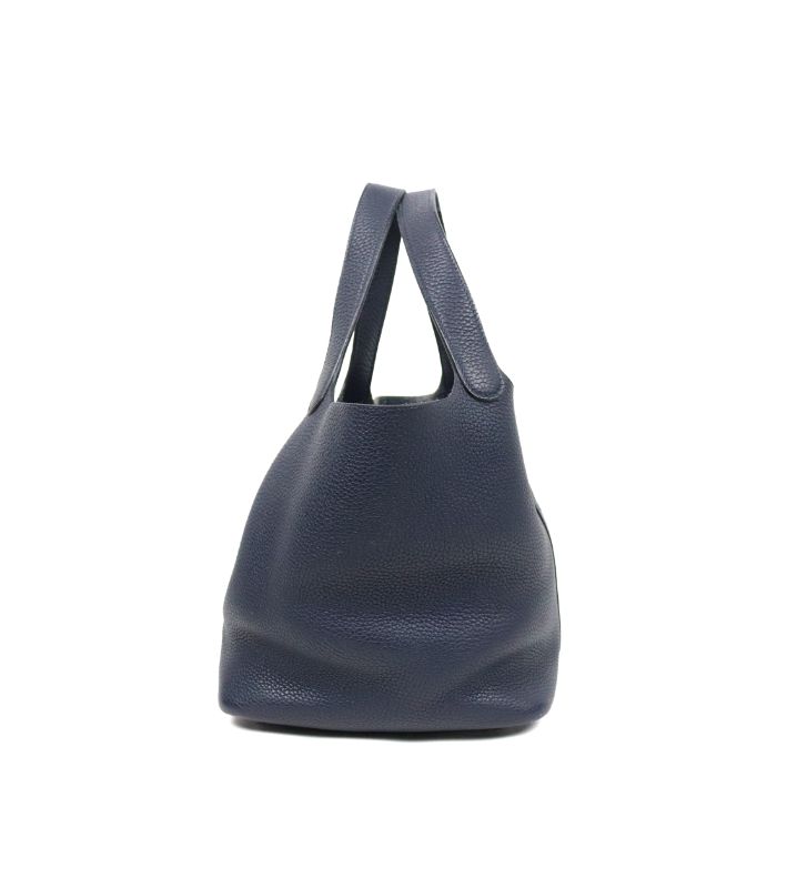 Hermès Picotan 22 Navy with Silver-Toned D-Stamp
