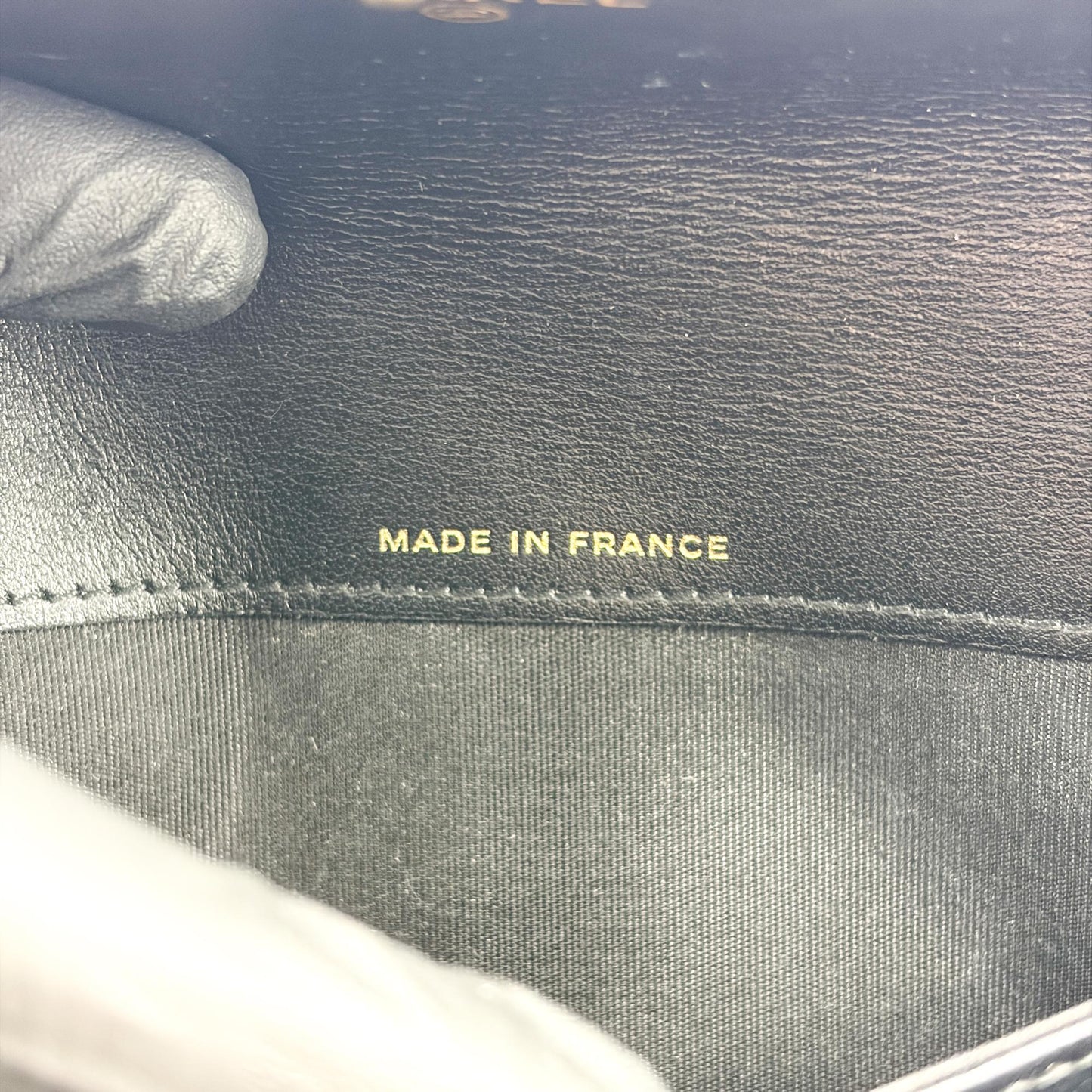 Chanel Boy Quilted Flap Long Wallet Black Gold Hardware