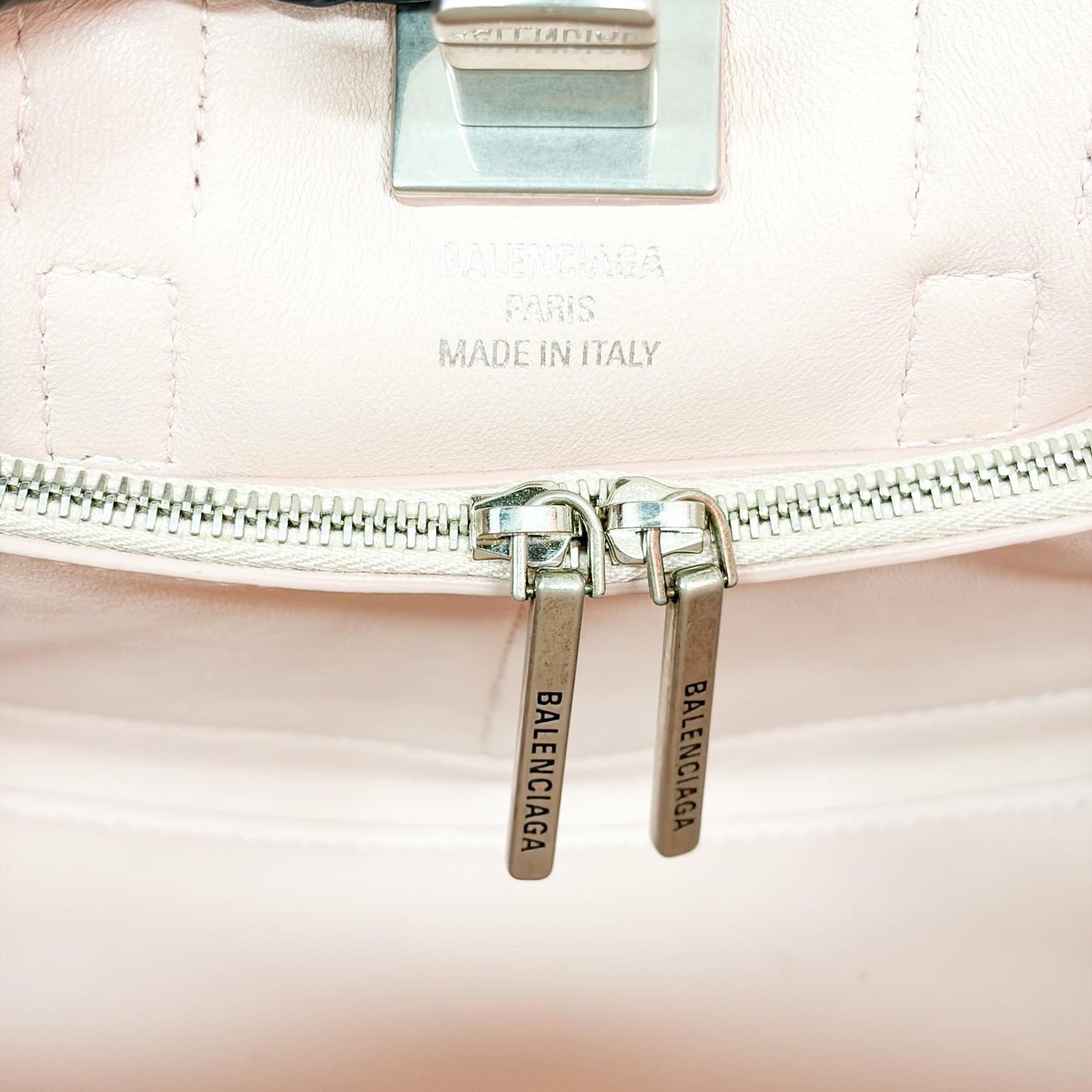 Balenciaga Papier A4 Side Zip Pocket Tote Bag Pink