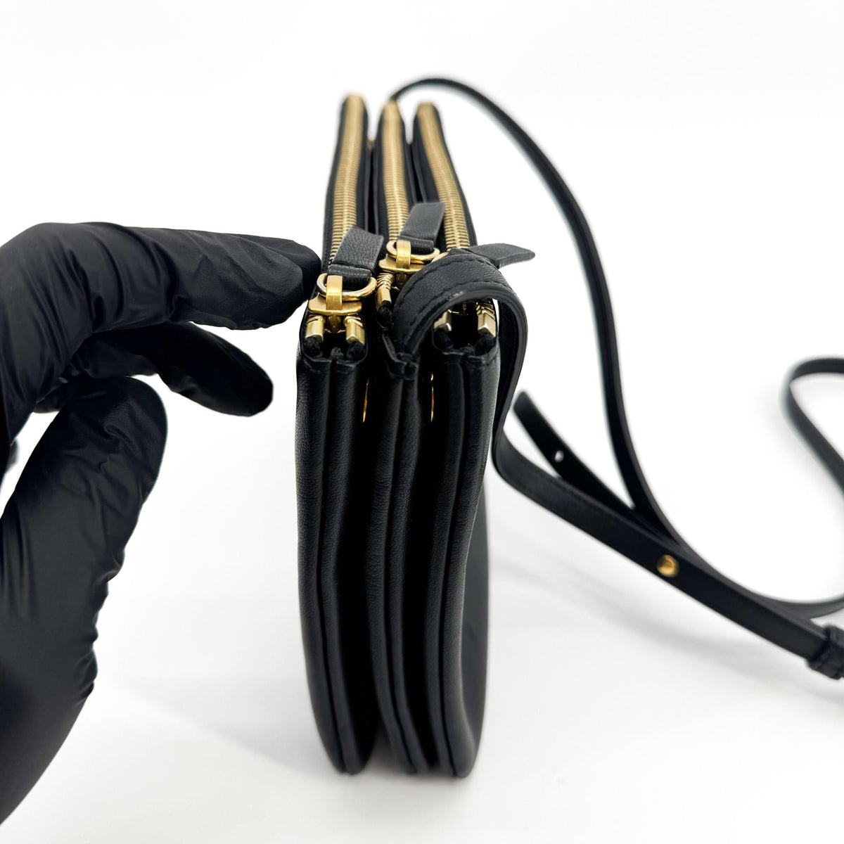 Celine Trio Small Crossbody Bag Black