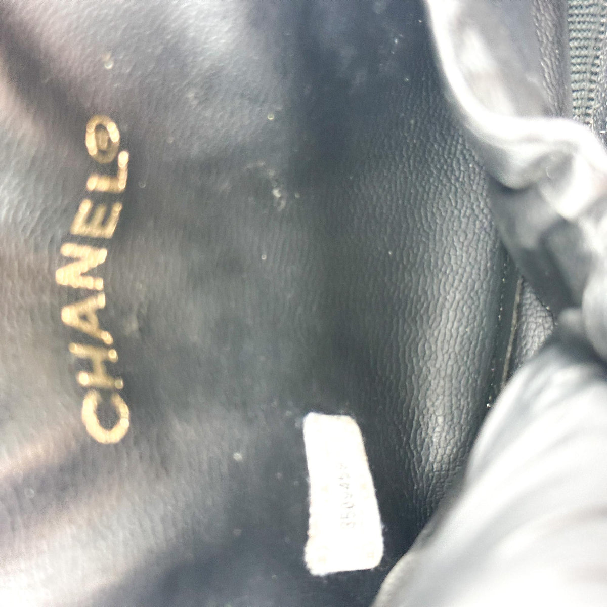Chanel CC Logo Caviar Vanity Case Gold Hardware Black