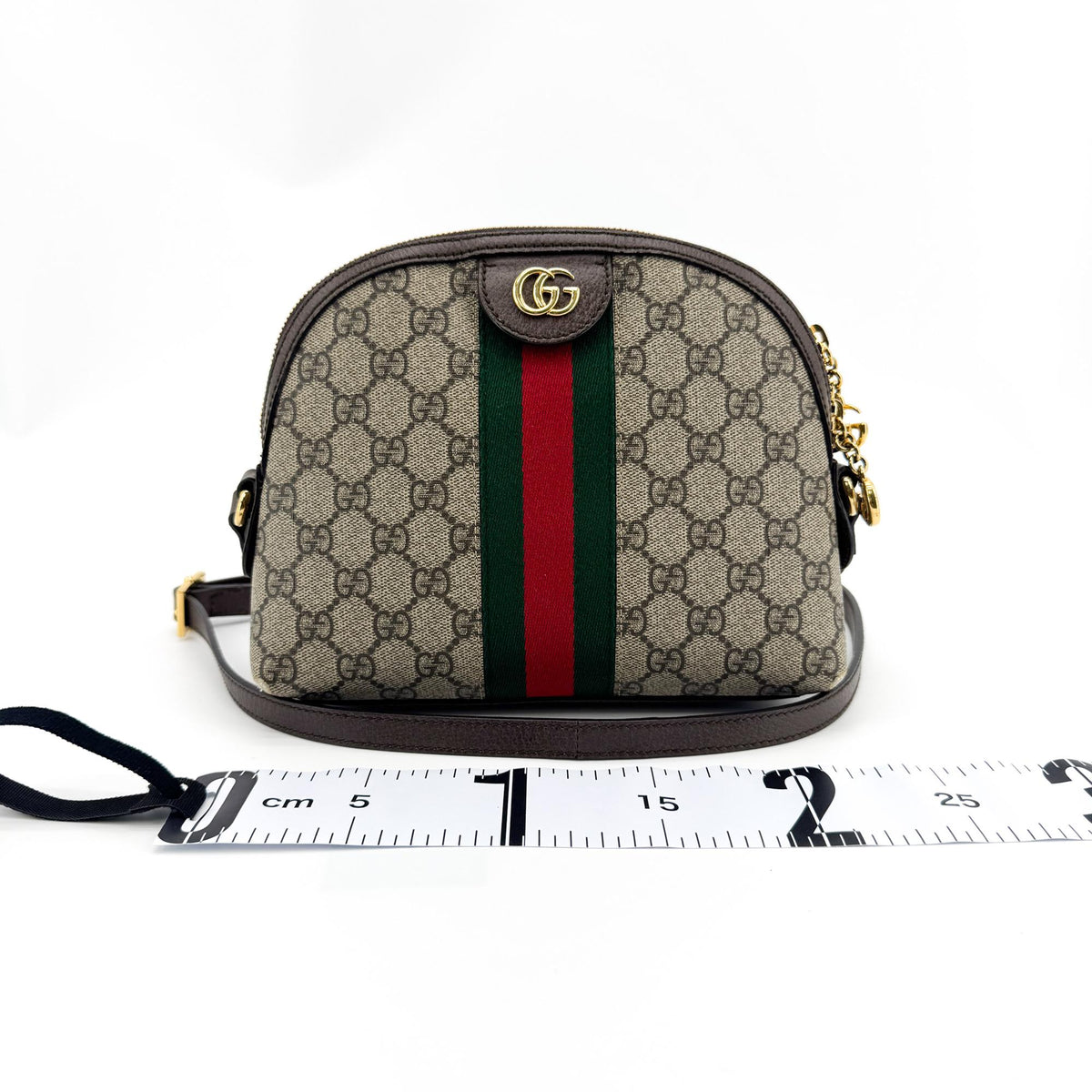 Gucci Ophidia GG Small Crossbody Bag Brown