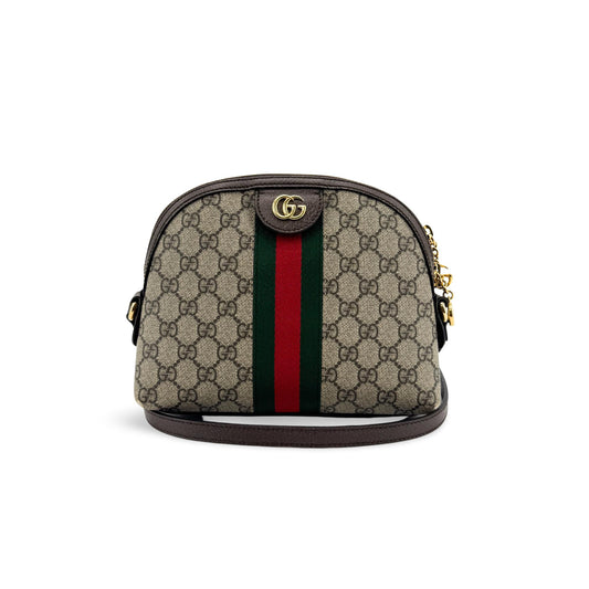 Gucci Ophidia GG Small Crossbody Bag Brown
