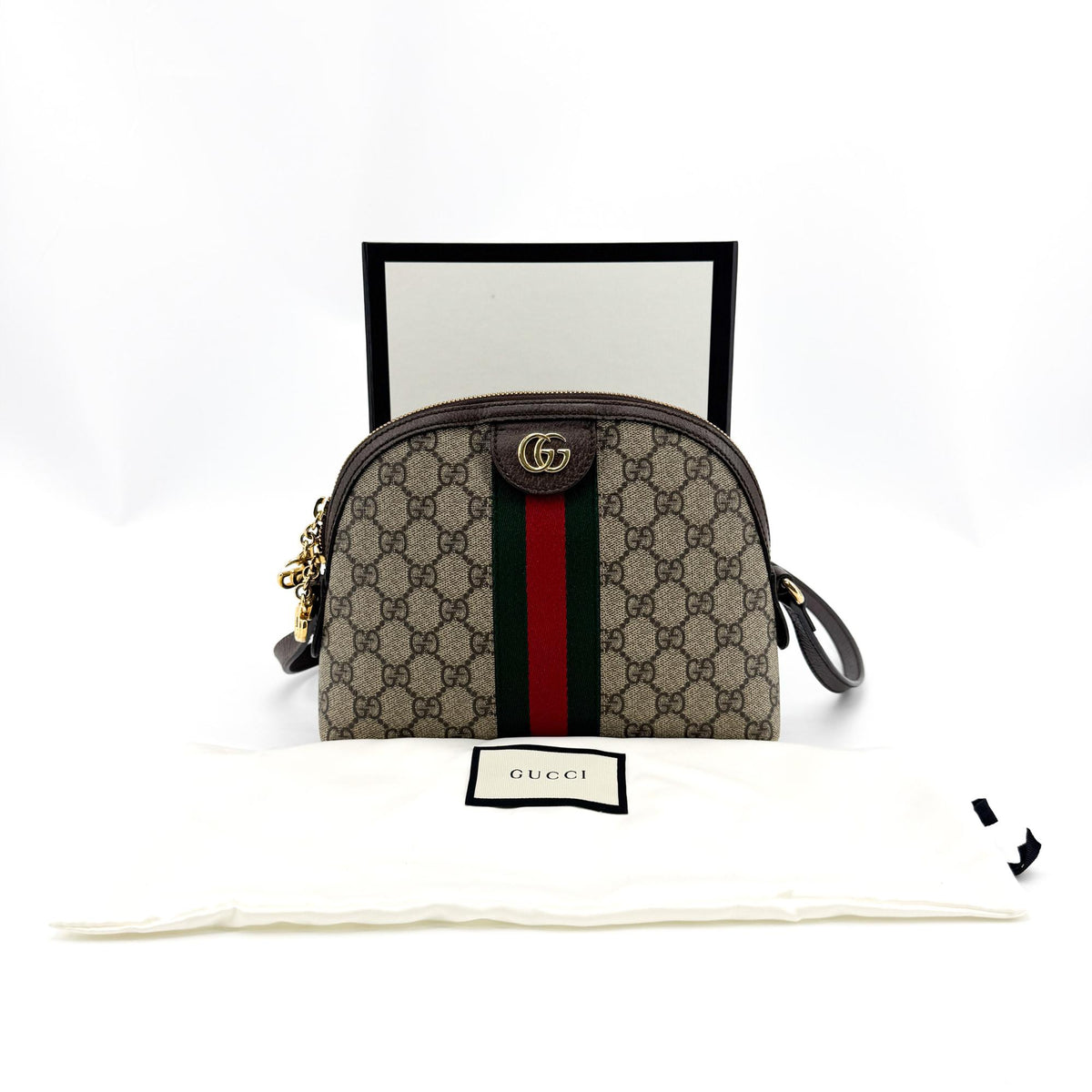 Gucci Ophidia GG Small Crossbody Bag Brown