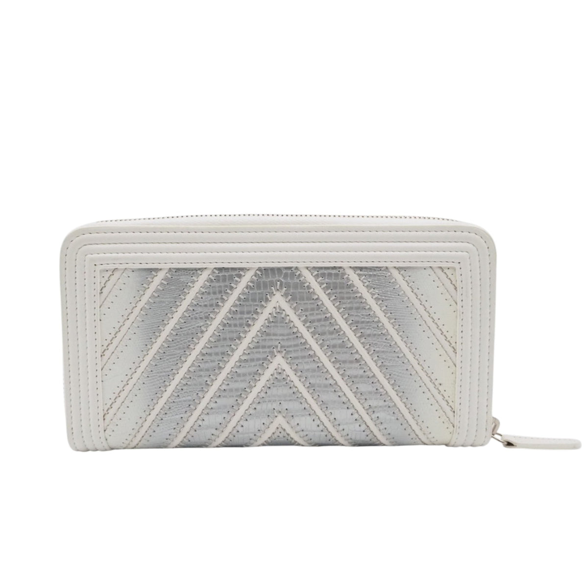 Chanel Chevron Mix Boy Long Wallet