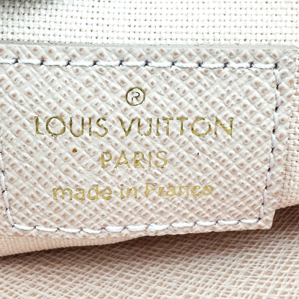 Louis Vuitton Pochette Felicie Damier Azur Gold