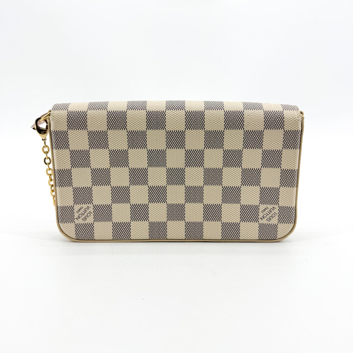 Louis Vuitton Pochette Felicie Damier Azur Gold