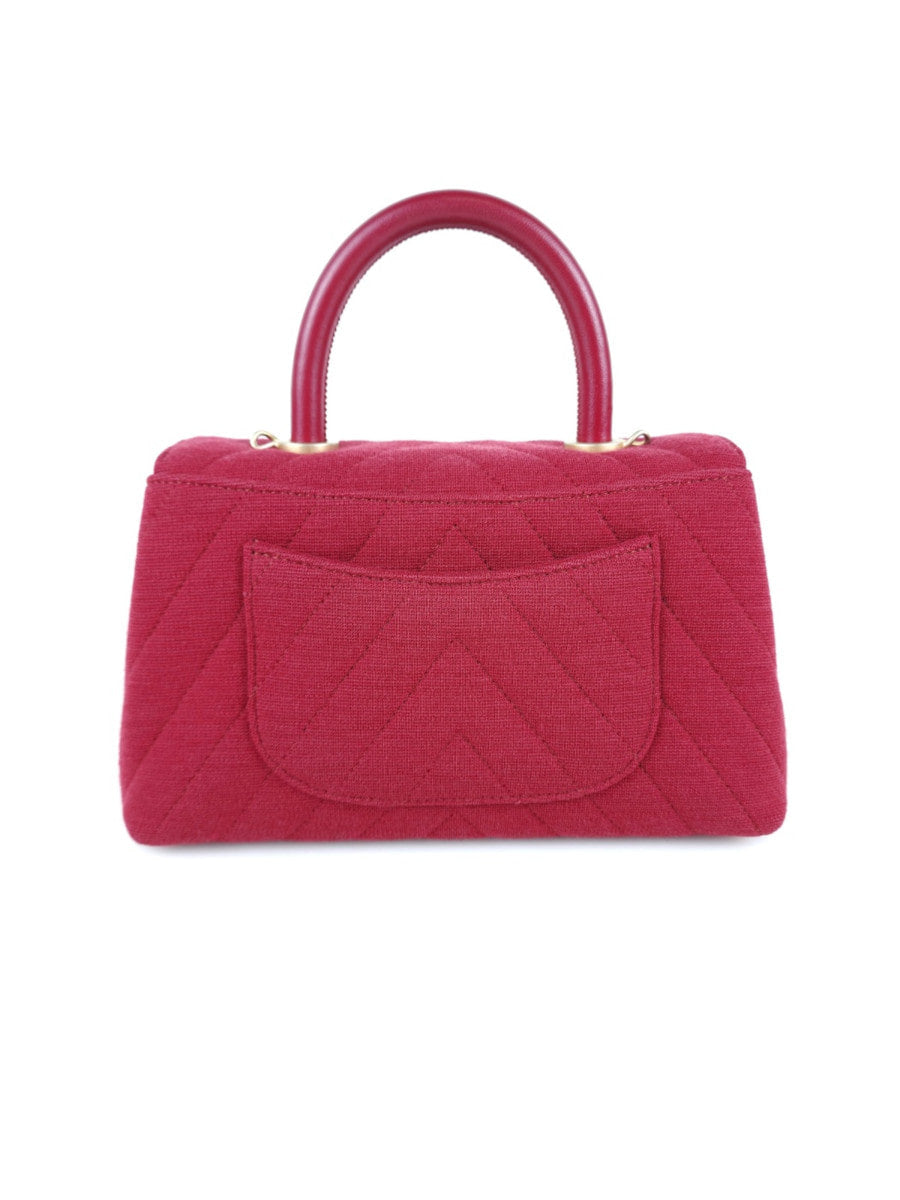 Small Coco Handle Fabric Tote Bag Shoulder Bag A92990