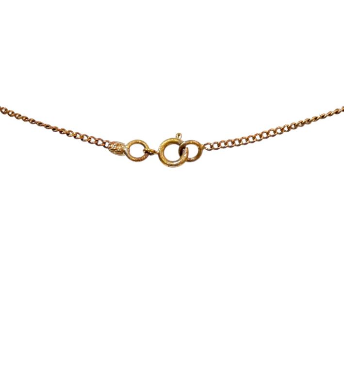 Chanel Pink CC Gold Necklace