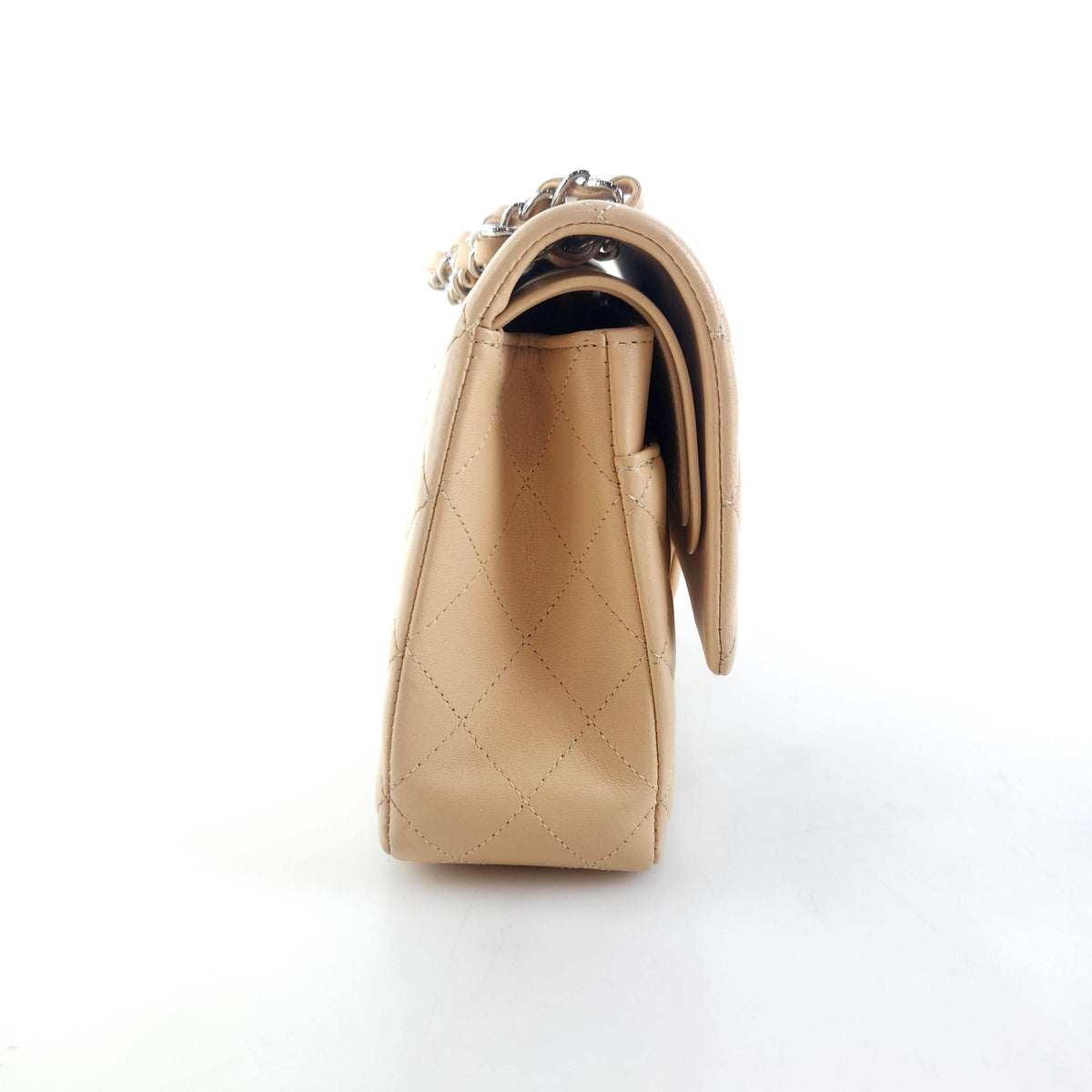 Medium Classic Lambskin Flap Shoulder Bag A01112