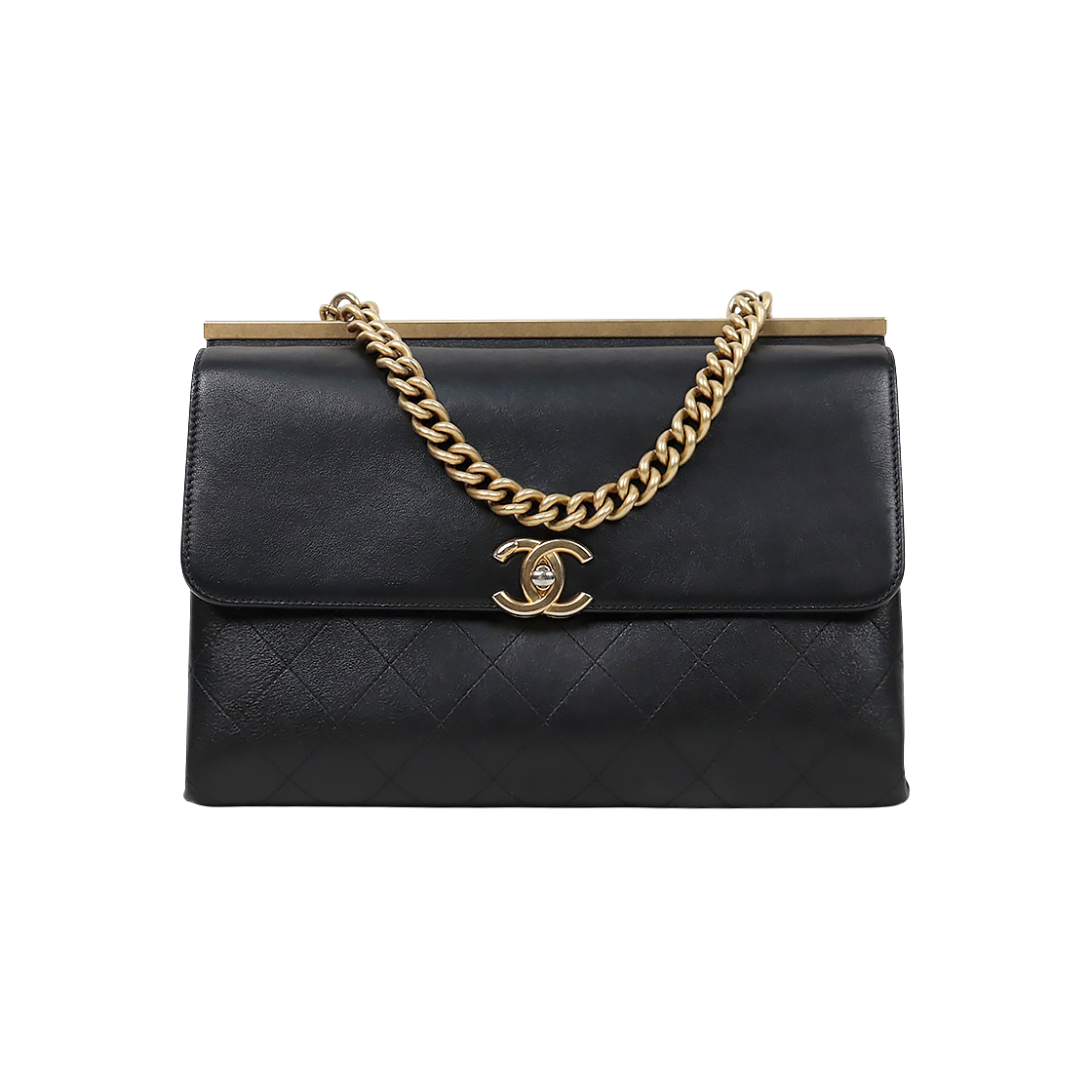 Chanel Black Quilted Chain Shoulder Bag