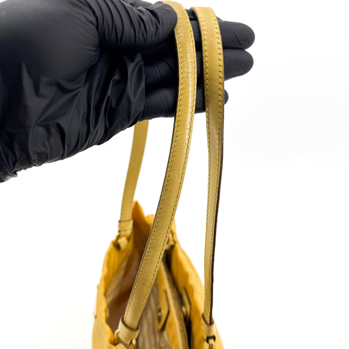 Prada Tessuto Nylon Crossbody Bag Yellow
