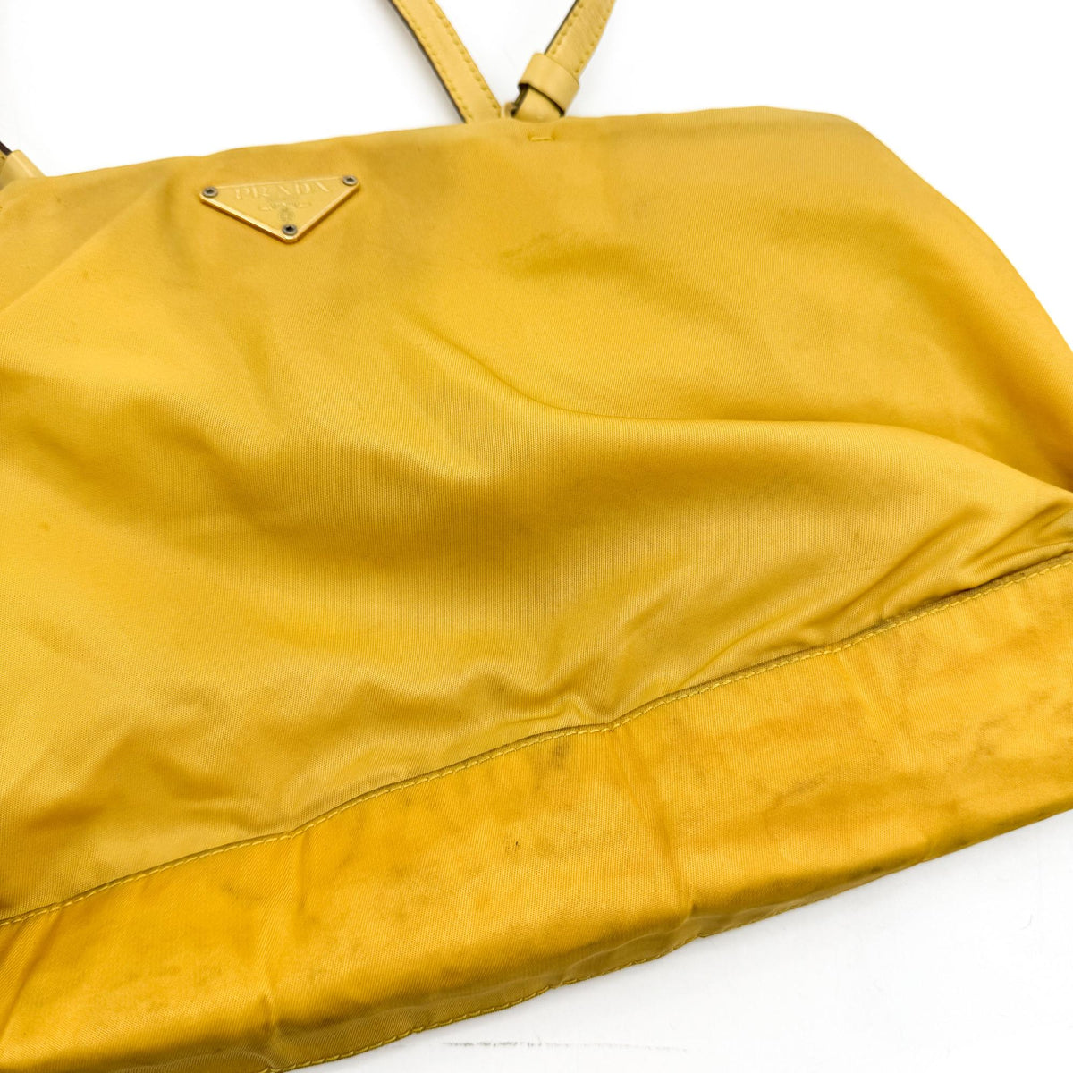 Prada Tessuto Nylon Crossbody Bag Yellow