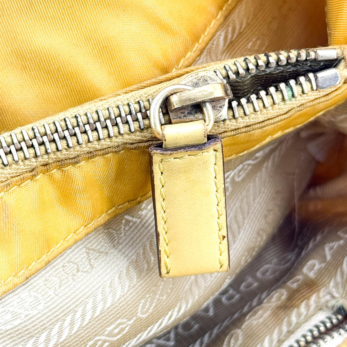 Prada Tessuto Nylon Crossbody Bag Yellow