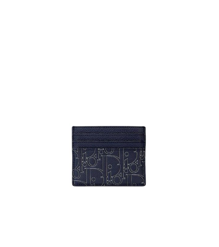 Dior Navy Gravity Card Holder Wallet