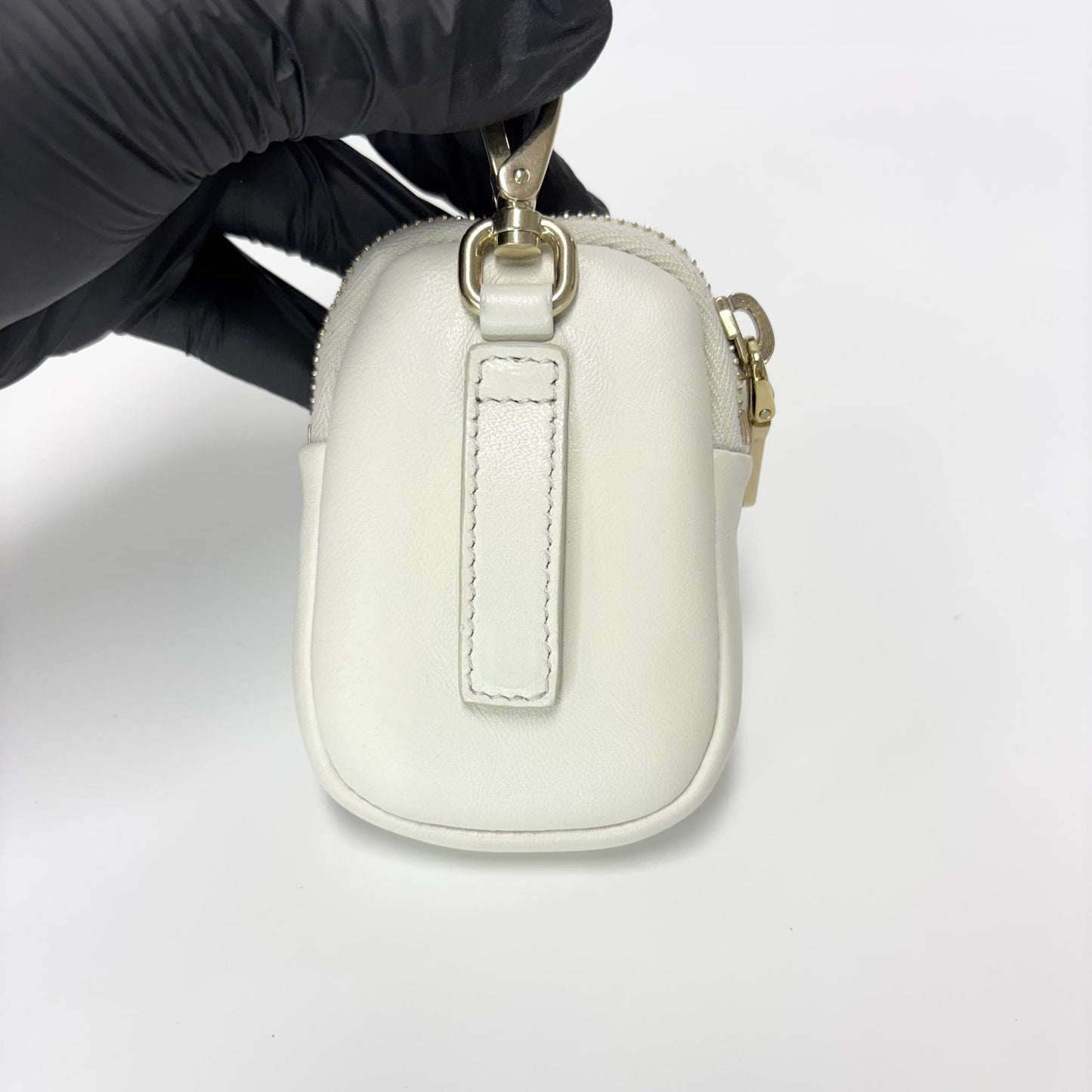 Prada Napa Patch Padded Hobo Bag White