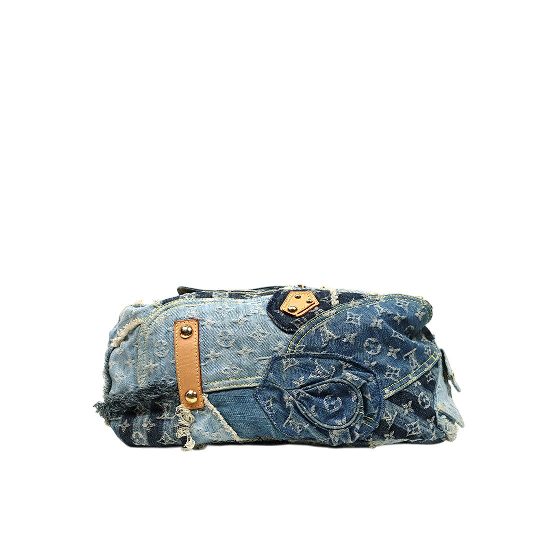Louis Vuitton Denim Patchwork Shoulder Bag