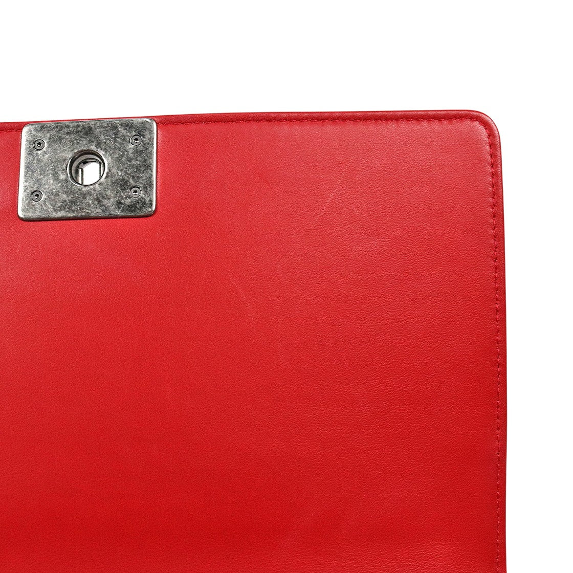 Chanel Large Red Boy Shoulder Bag