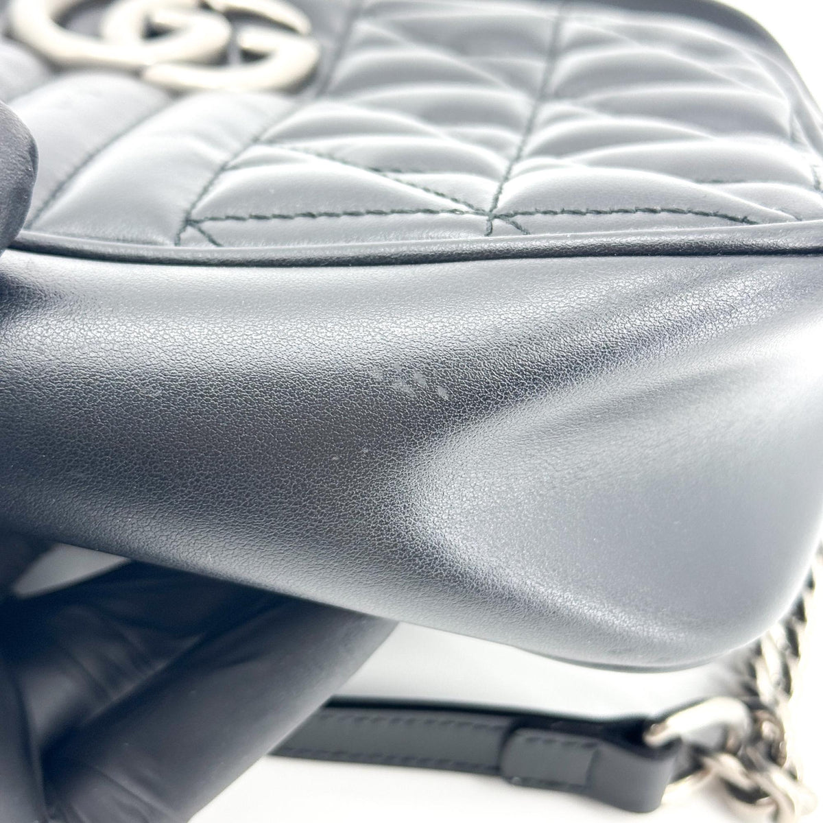 Gucci GG Marmont Small Matelassé Crossbody Bag Black